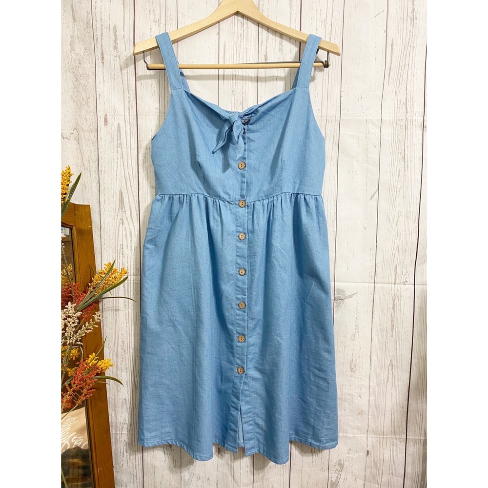 PATPAT Chambray Button Down Dress Medium